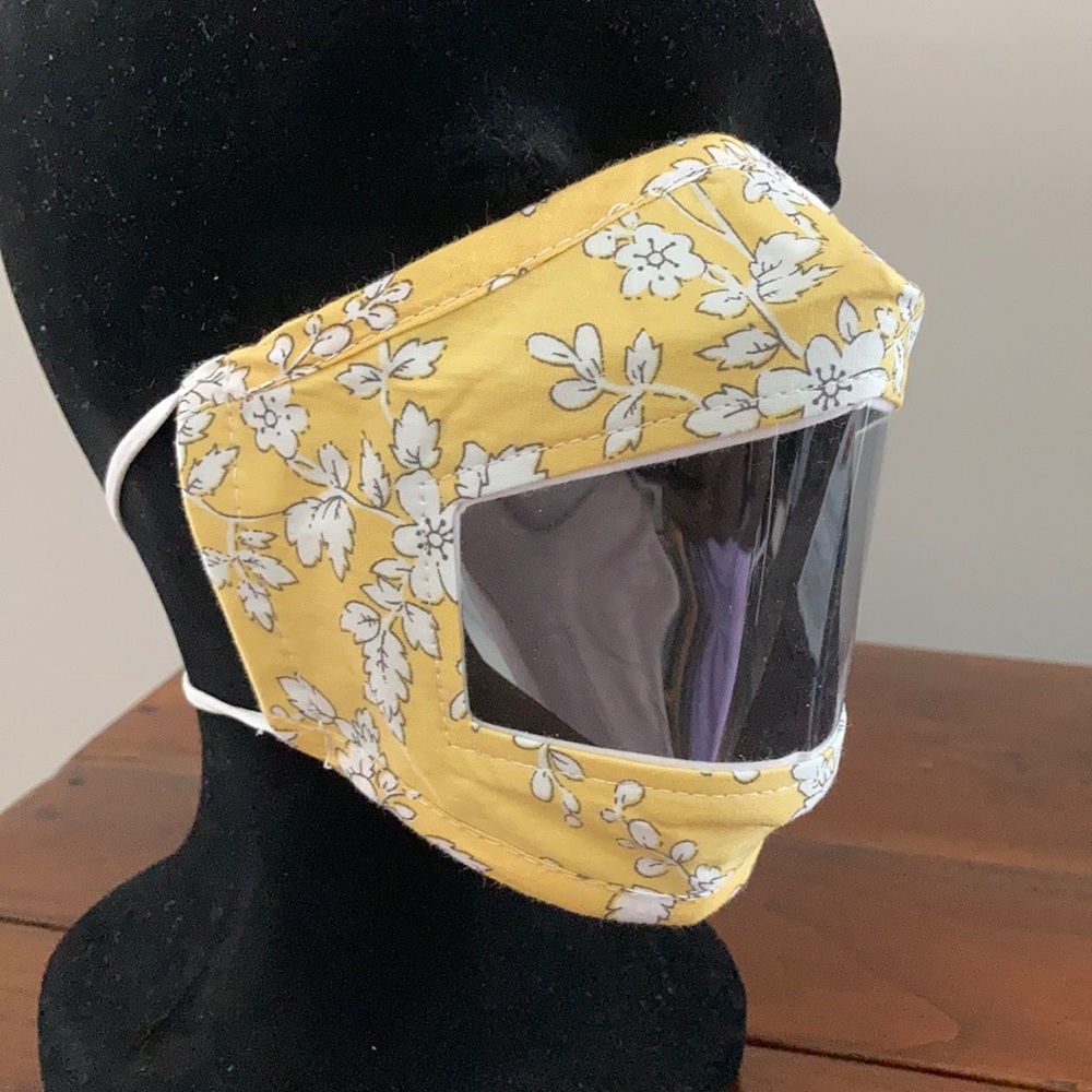NWT Face Mask with Clear Smile Window